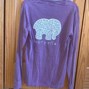 Purple Ivory Ella long sleeve shirt